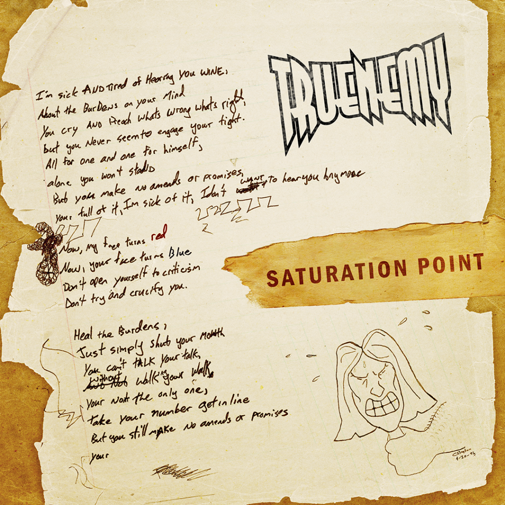 Single artwork for "Saturation Point" by Truenemy